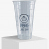 Vaso de plástico de 550 ml personalizado con el logotipo 'PURE Juice Bar'
