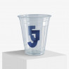 Vaso de plástico personalizado de 350 ml con estampado a 6 colores