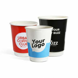 Vasos de cartón de doble pared en lote