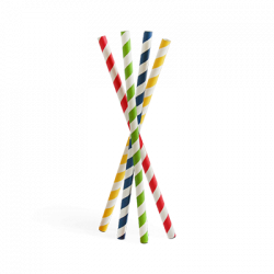 Pajitas de papel para smoothies de 3 capas al...