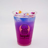 Vaso de plástico impreso personalizado para bebidas frías con logo 'Takiyaki'