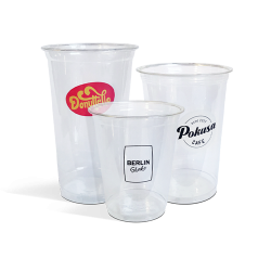 Vasos de plástico con impresión en 4 colores