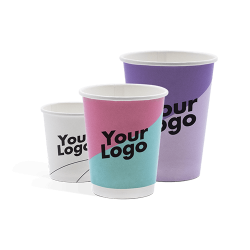Vasos de cartón con impresión digital